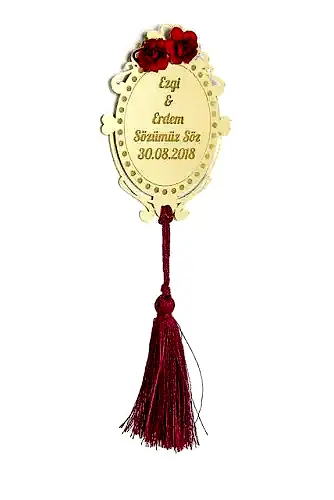 10 Adet Hediyelik Aynalı Pleksi Mıknatıslı Dolap Süsü 