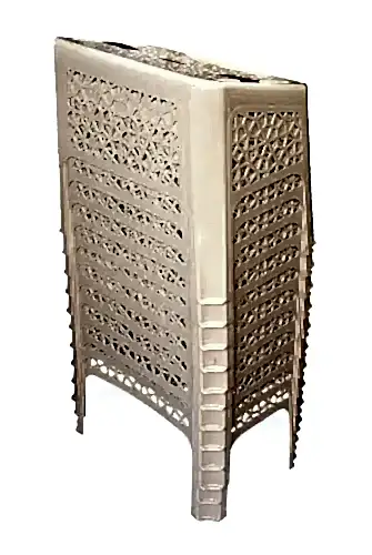 12 Adet Cami ve Kuran Kursları için Takke Hediyeli Plastik Rahle Masası - 4