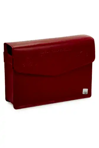 30 Cüz Suni Deri Çantalı Orta Boy Kuranı Kerim - Kırmızı - Furkan Neşriyat (1)