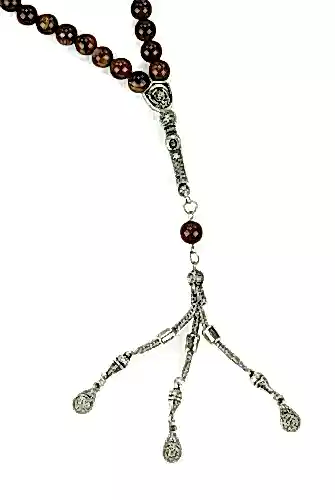 33lü Kahverengi Doğal Kaplan Gözü Taşı Tesbih - ihvanonline (1)