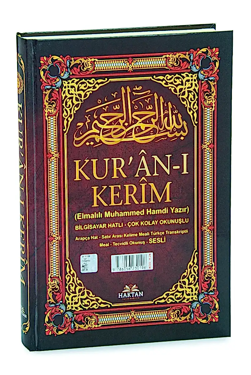 5 Özellikli Satır Arası Kelime Kelime Türkçe Okunuşlu Mealli Tecvidli Kuranı Kerim – Rahle Boy - QR Kodlu, Sesli Dinleme - 2