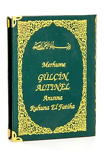 50 ADET - İsim Baskılı Ciltli Yasin Kitabı - Çanta Boy - 128 Sayfa - Tesbihli - Şeffaf Kutulu - Yeşil Renk - Dini Hediyelik Set - ihvanonline (1)