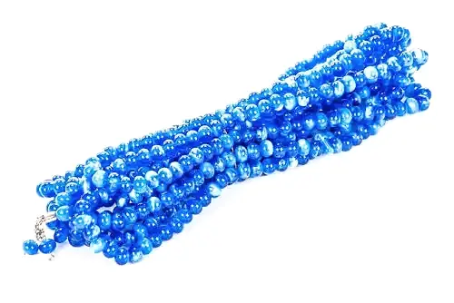 500 lük Tesbih - Mavi Beyaz (Adet) 