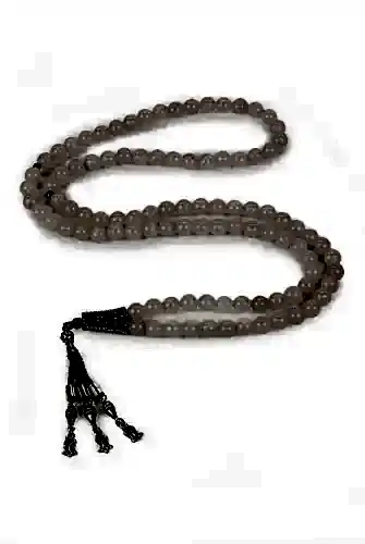 99lu Krem Doğal Ay Taşı Tesbih - 1