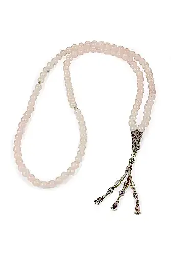 99lu Krem Doğal Ay Taşı Tesbih - ihvanonline (1)