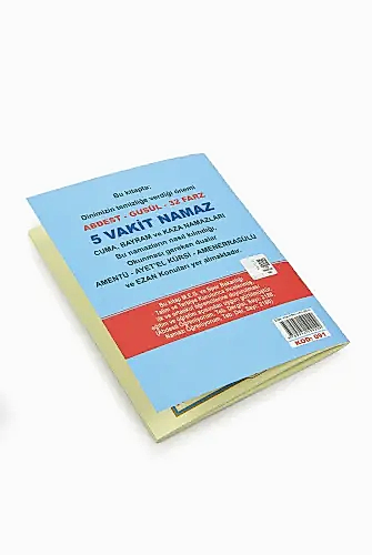 Abdest, Gusül ve Namazı Öğreniyorum Kitabı - Cep Boy - Mavi - M.E.B Tavsiyelidir - Seda Yayınları (1)