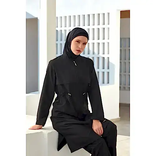 Adasea Ebony Uzun Kollu Tam Tesettür Mayo 1504-25 Siyah - Adasea (1)