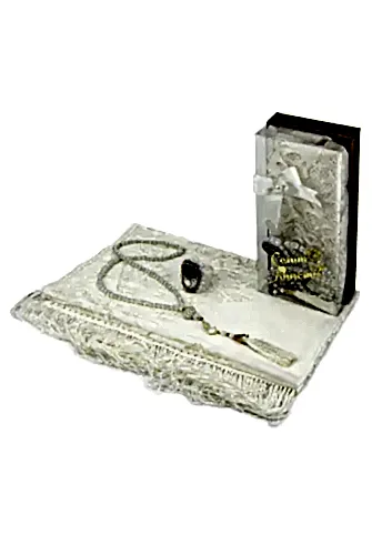Anneler Gününe Özel Hediyelik Set - Tül Şal ve İnci Tesbihli - 1
