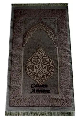 Anneler Gününe Özel Tesbih Zikirmatik Şal Canım Annem Nakışlı Seccade Seti Pembe - ihvanonline (1)