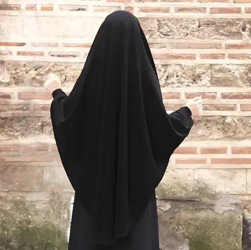 Çarşaf İpek Uzun Sufle - Annes Tesettür (1)