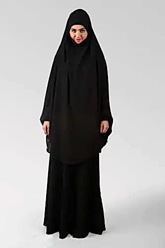 Çarşaf Krep Bütün Peçeli Sultanbaş - 1