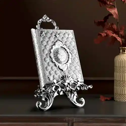 Ayaklı Kuran Kabı Gümüş - İhvan (1)