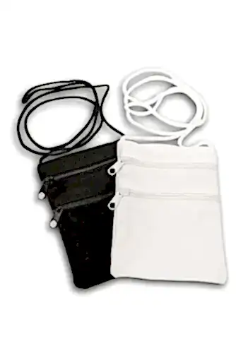 Boyun Askılı Para Kesesi (Çift Gözlü) Siyah Renk - ihvanonline (1)