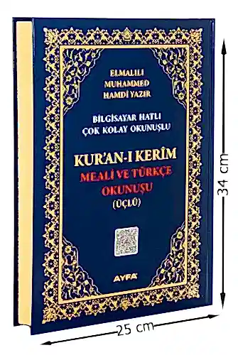 Cami Boy Kuranı Kerim Meali ve Türkçe Okunuşu - Üçlü - 1