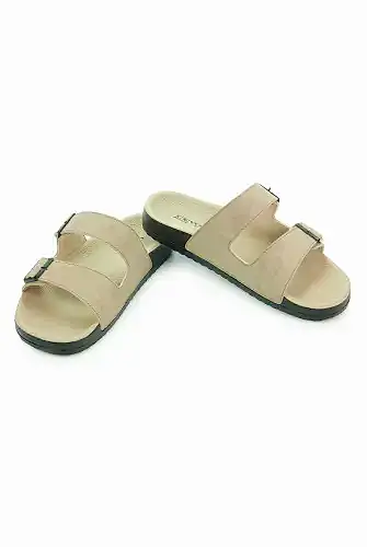 Ceyo Hac Umre Erkek Terlik Krem (Bahama 10) - Ceyo (1)