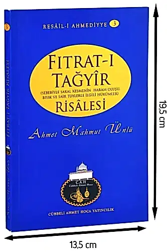 Cübbeli Ahmed Hoca Fıtrat-ı Tağyir Risalesi -1180 - 1