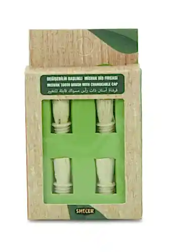 Değiştirebilir Doğal Misvak Diş Fırçası Başlığı 4lü - İhvan (1)