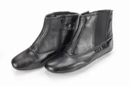 Hakiki Dana Derisi Kalın Tabanlı Mest – Astarlı, Fermuarlı ve Lastikli - 1