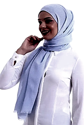 Desenli Pamuk Şal Mavi - ihvanonline (1)