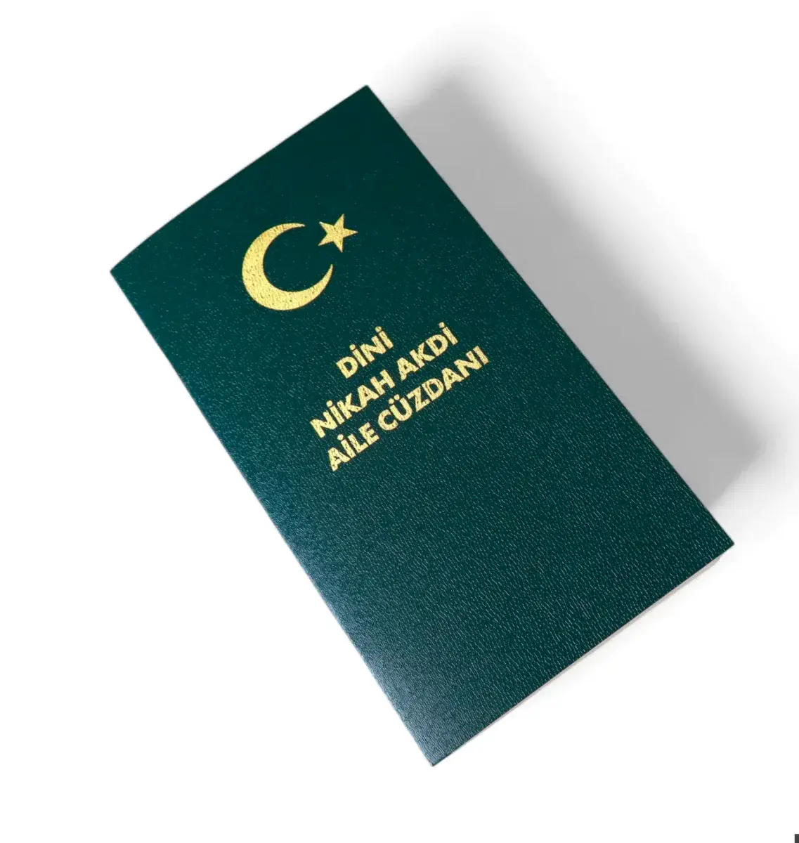 Dini Nikah Akdi Cüzdanı 16 Sayfa, Altın Varak Baskılı Aile Hatıra Cüzdanı Defteri (54 Farzlı) - 5