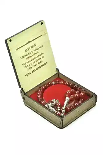 Doğal 33lü Akik Taşı Tesbih AT01 