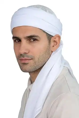 Dolama Sarık Bezi Beyaz Renk - 140 X 140 cm - 1