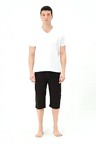 Erkek Büyük Beden Uzun Deniz Şortu 2827-25 Koyu Lacivert - 1