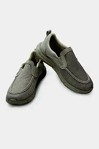 Erkek Fileli Merdane Ayakkabı - Bağcıksız, Hafif ve Rahat Hac Umre Ayakkabısı - Bej - 1