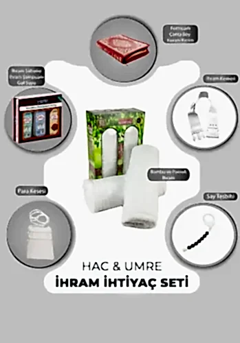 Erkek Hac Umre İhram İhtiyaç Seti SET02 - 1
