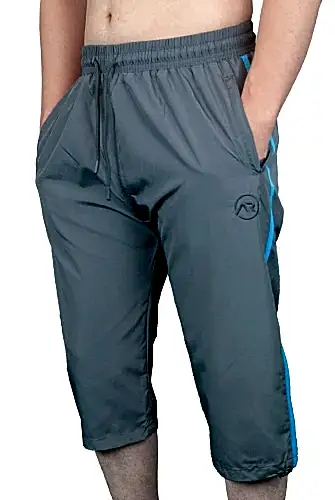 Erkek Havuz Deniz Uzun Diz Altı Kapri Şort Gri - 1520-25 - ihvanonline (1)