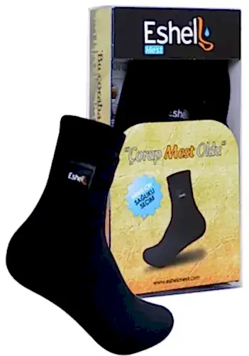 Eshel Çorap Mest – Soğuk Geçirmez, Nefes Alabilen, Dayanıklı Pratik Abdest Çorap - 1