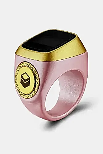Ezan Okuyan Dijital Yüzük Tesbih Zikirmatik - Pembe - 1