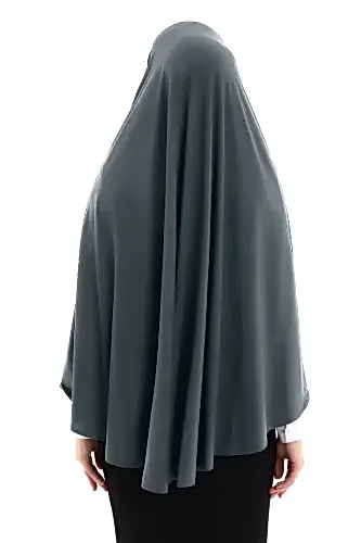 Füme Malezya Model Pratik Çarşaf Üstü Kolsuz Tesettür Sufle Eşarp - ihvanonline (1)