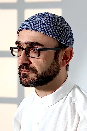 Gri Katlamalı Çift Renk Kışlık Kadife Takke - ihvanonline (1)