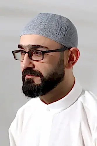 Gri Safir Dantel Detaylı Örme Namaz Takkesi 