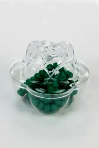 Gül Kutulu Kalp Desenli Gül Kokulu Tesbih - Yeşil - İhvan (1)