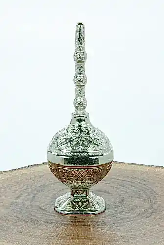 Güldanlık - Gül Suyu Şişesi - Gümüş - 1