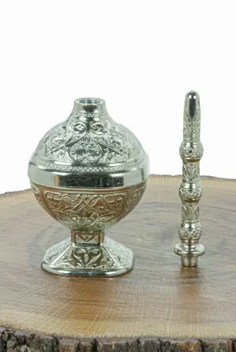 Güldanlık - Gül Suyu Şişesi - Gümüş - ihvanonline (1)