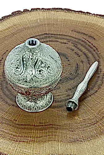 Güldanlık - Gül Suyu Şişesi - Gümüş - ihvanonline (1)