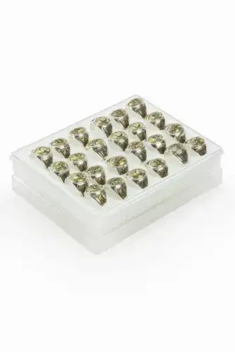 Hac Umre Hediyelik 24 Adet Türk Konseptli Erkek Yüzük - ihvanonline (1)