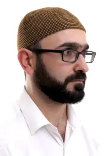 Hardal Kışlık Nokta Desenli Orlon Namaz Takkesi - 2