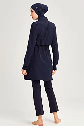 Haşema Esila Tam Kapalı Tesettür Mayo HSM-2934 Lacivert - Haşema (1)