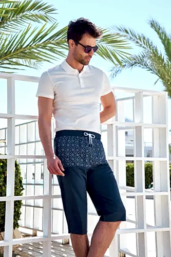 Haşema Hsm-2981-22 Bera İndigo Mavisi Erkek Şort - Haşema (1)