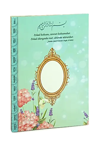 Hediyelik 2'li Mevlüt Seti İsme Özel Etiketli Çantalı, 80 Sayfa Yasin Kitabı - Yeşil - Furkan Neşriyat (1)