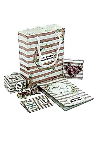 Hediyelik 5'li Mevlüt Seti İsme Özel Çantalı Tesbihli Yasin Kitabı - Pembe - ihvanonline (1)