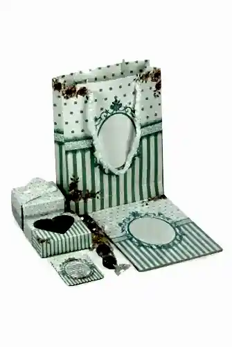 Hediyelik 5'li Mevlüt Seti İsme Özel Etiketli Çantalı Tesbihli, Magnetli, Yasin Kitabı - Yeşil - ihvanonline (1)