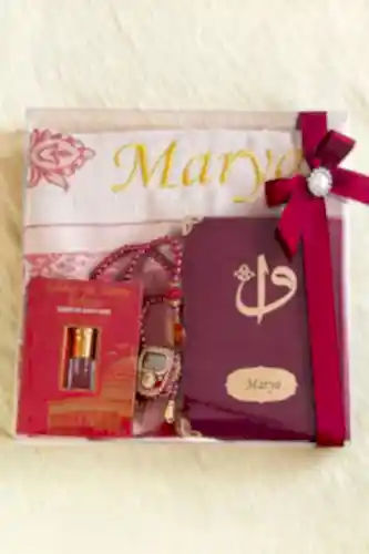 Hediyelik Kişiye Özel İsimli Seccade Seti - Yasin Kitabı, Tesbih, Zikirmatik, Esans - ihvanonline (1)