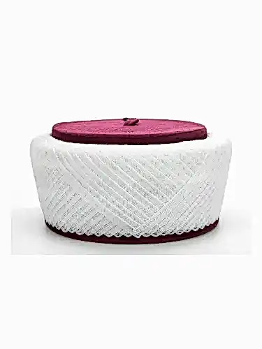 İmam Sarığı - Ankara Çapraz Sarılmış Kadife Sultan Sarık - Bordo - 1