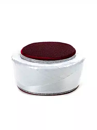 İmam Sarığı - Fileli Çapraz Sarımlı Sarık - Beyaz - 1