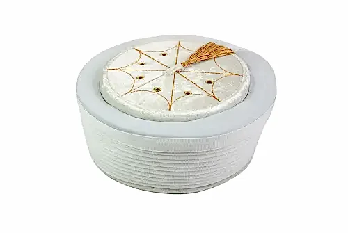 İmam Sarığı - Sultan Sarığı - El Sarması Kadife Sarık - Krem - 1